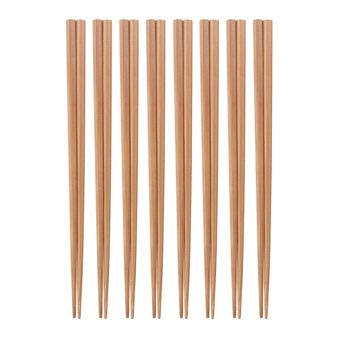 Bamboo Chopsticks 8 Pair Large 9.5" Wood Plain Set Japanese Chinese Food Eat