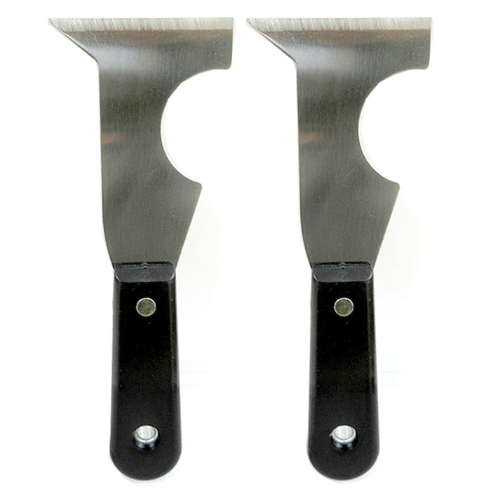 2 Pc Paint Scraper Blade Set Wallpaper Removal All Surfaces Shaver Knife Tools