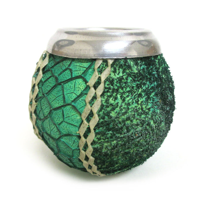 Snake Print Mate Gourd Yerba Tea Cup Straw Bombilla Handmade Detox Drink 3211