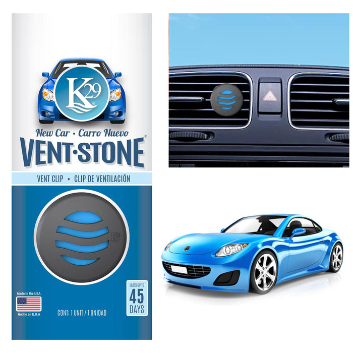 2PC Scent New Car Air Freshener Clip Vent Odor Eliminator Long Lasting Refresher