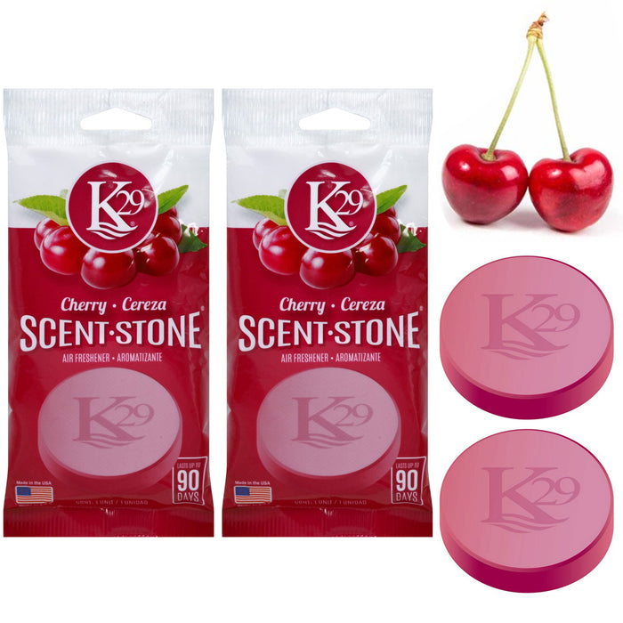 2 X Cherry Scent Stones K29 Keystone Natural Air Freshener Aroma Car Home Office