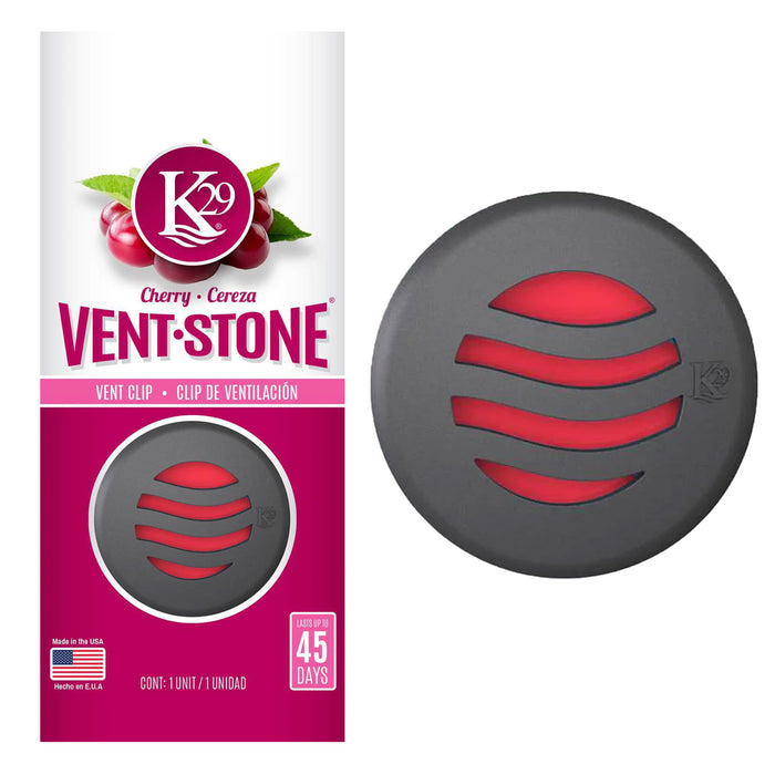 2 Cherry Scent Long Lasting Aroma Vent Stone Clip Air Freshener Odor Eliminator