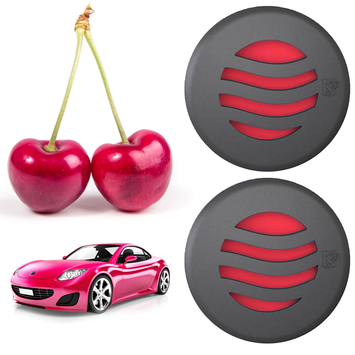 2 Cherry Scent Long Lasting Aroma Vent Stone Clip Air Freshener Odor Eliminator