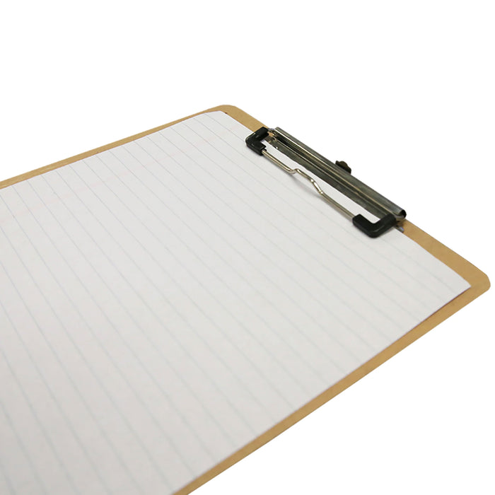 1 Hardboard Clipboard Office Low Profile Clip Board Letter Paper Standard A4