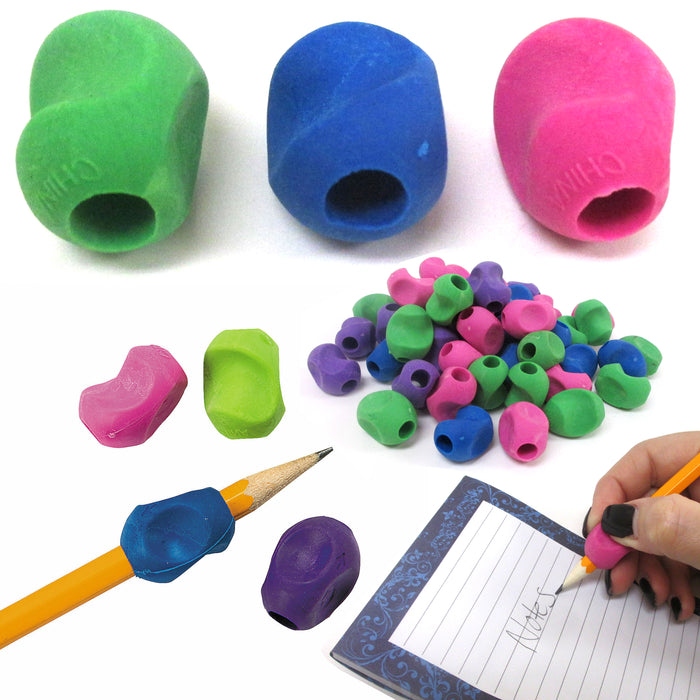 10 Pc Training AID Pencil Grips Holder Rubber Kid's Therapy Special Need Writing