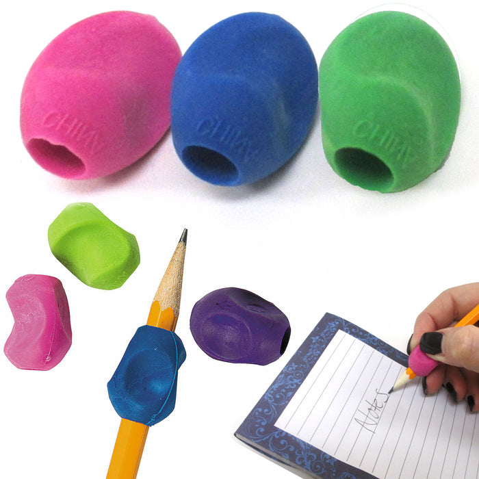 10 Pc Training AID Pencil Grips Holder Rubber Kid's Therapy Special Need Writing