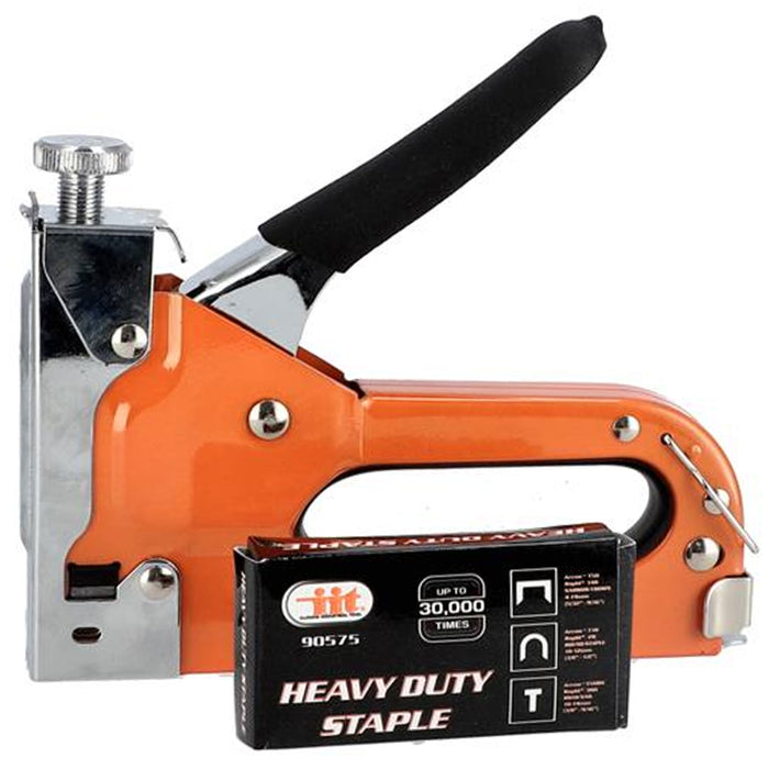 3 Way Heavy Duty Staple Gun Stapler Upholstery Wood Ceiling Repair Staples Kit