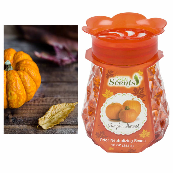 Pumpkin Harvest Autumn Scent Odor Neutralizing Gel Bead Eliminator Air Freshener