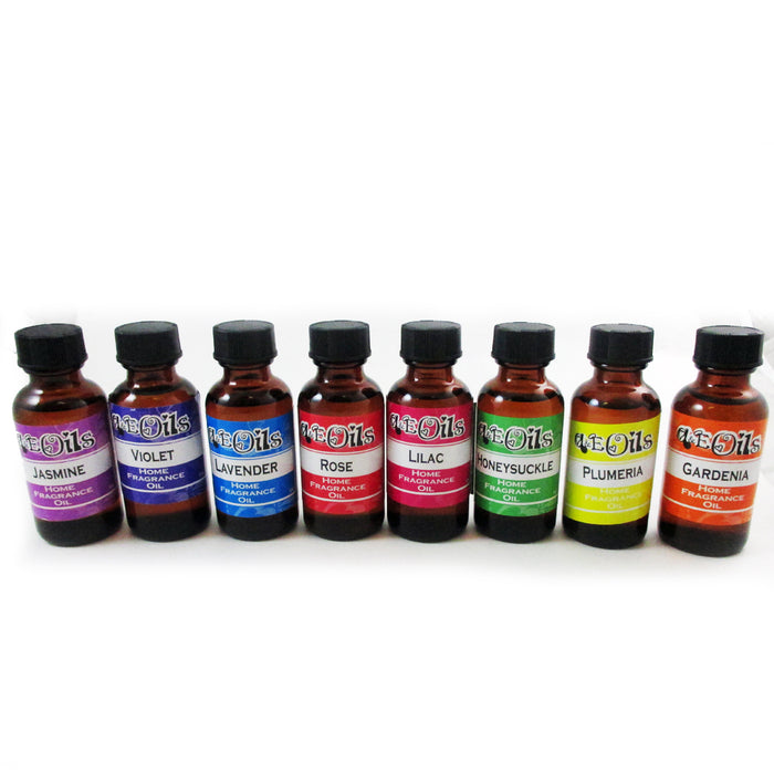 8PC Essential Oils Aromatherapy Therapeutic Natural Fragrances Diffuser Burner