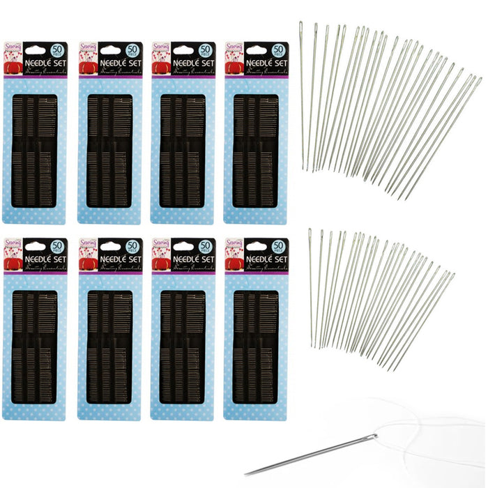 400 Pc Basic Assorted Sewing Needles Set Hand Upholstery Embroidery Stitching