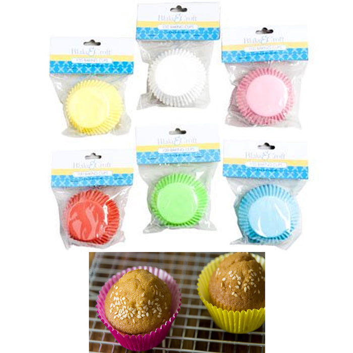 200 Pc Colorful Paper Baking Cups Cupcake Liners Muffin Cake Mold Assorted