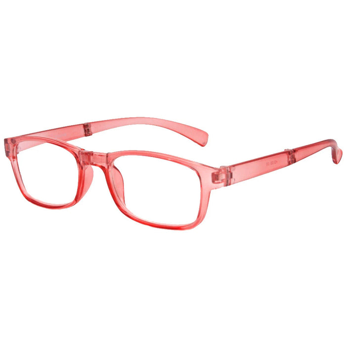 1 Pair Foldable Reading Glasses Case Holder Readers Folding Eyeglass Pouch +3.00