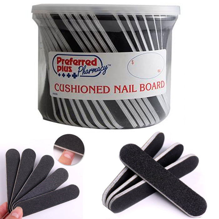 120 Ct Professional High Quality Nail Files Emery Board 4.5" Double Sided Bulk
