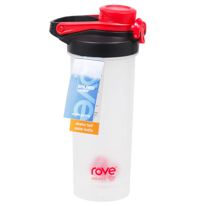 1 Bottle Classic 28 Oz Shaker Mixer Blender Cup Loop Top Protein Fitness Sports