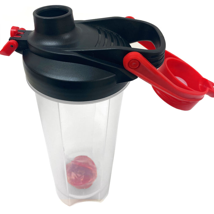 2 Shaker Bottles Protein Shake Mixer Blender Cup Leak Proof Fitness Sports 28 Oz