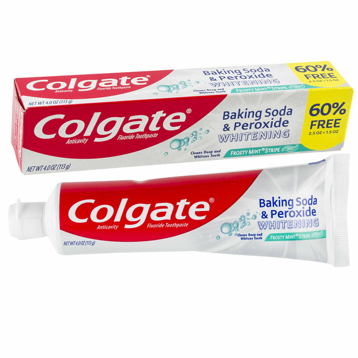 4 Colgate Toothpaste Teeth Whitening Baking Soda Peroxide Cavity Protection 4 Oz