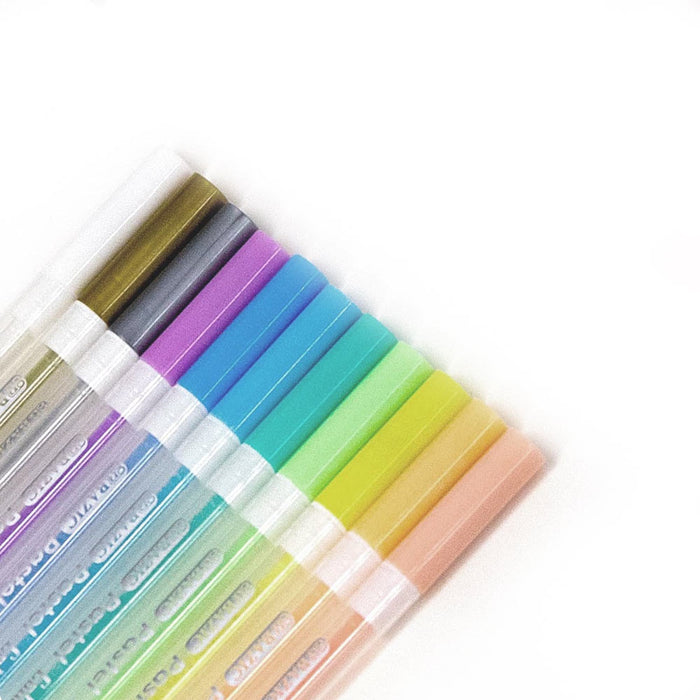 24 Unique Gel Pens Pastel Adult Coloring Book Painting Drawing Art Marker School