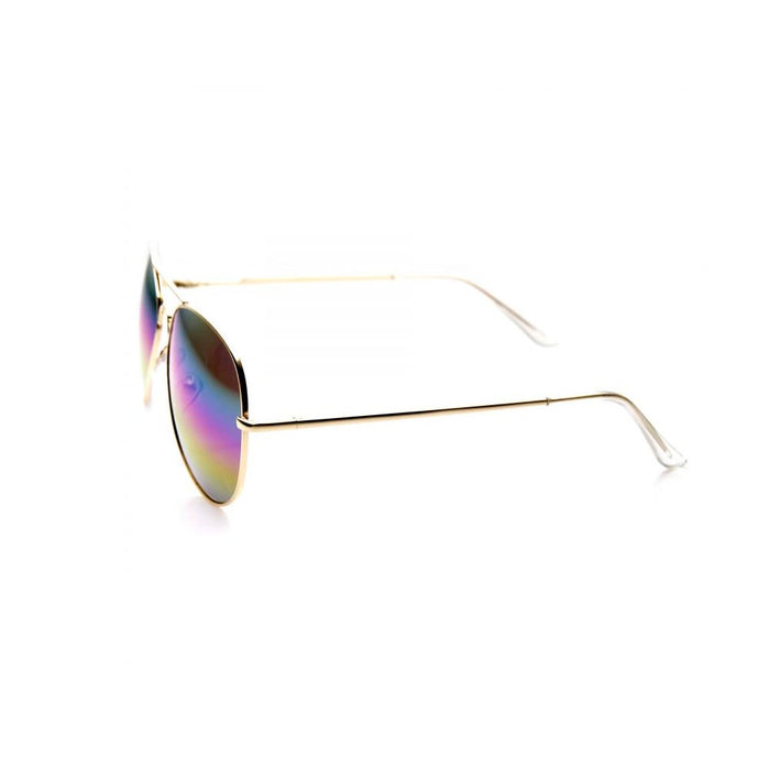 Pilot Sunglasses Rainbow Lens Metal Frame Vintage Fashion Retro Shades UV400 New