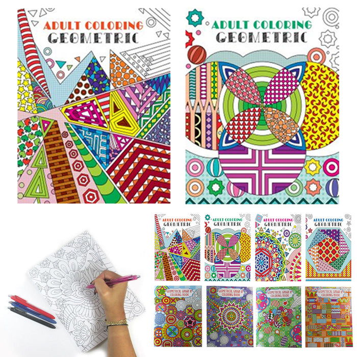 2 Pack Coloring Books Stress Relief Patterns Relax Inspired Designs Fun Mandala
