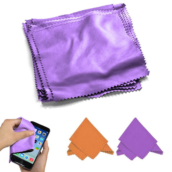 50PC Microfiber Cleaning Cloths Set Eco Friendly 7"X7" Eyeglasses Cleaning Cloth