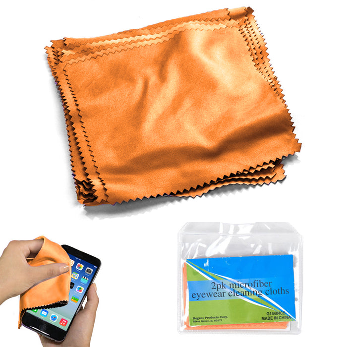 50PC Microfiber Cleaning Cloths Set Eco Friendly 7"X7" Eyeglasses Cleaning Cloth