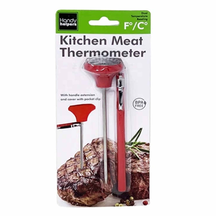 1 Pocket Clip Meat Thermometer Handle Food Grilling Cooking BBQ Smoker Kitchen