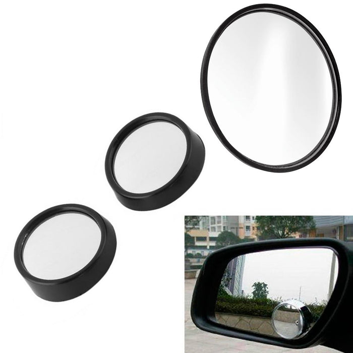 3 Pc Blind Spot Mirror Rear View Adhesive Wide Side Safety Angle Cars Trucks Van