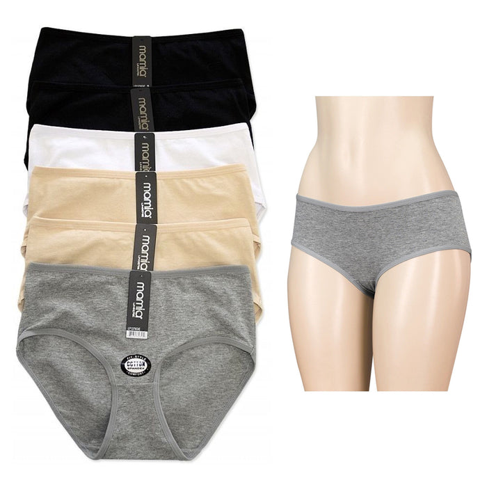 6 Pk Womens Underwear Briefs Panties Bikini Full Coverage Cotton Spand —  AllTopBargains