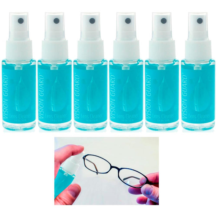 6 Vision Guard Lens Cleaner Spray Bottle Glasses Camera Screen Cell Phone Tablet