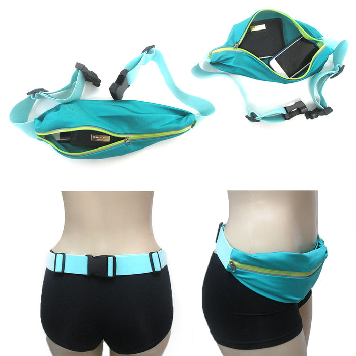 1 Sport Runner Zipper Fanny Pack Waist Belt Bum Bag Workout Travelling Zip Pouch