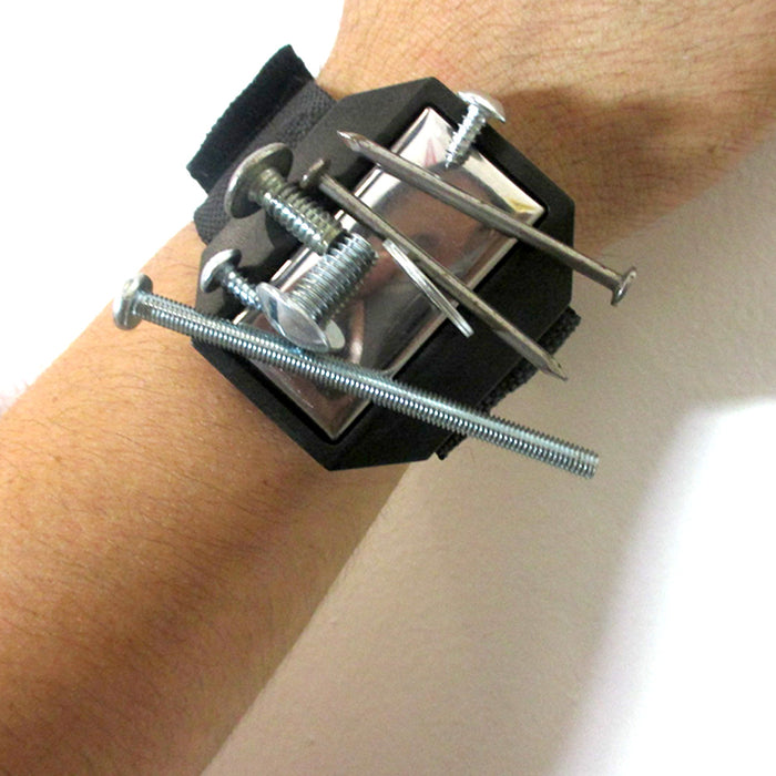 Magnetic Wristband Tool Holder Strong Magnets Holds Screws Nail Bits Bolts Gift