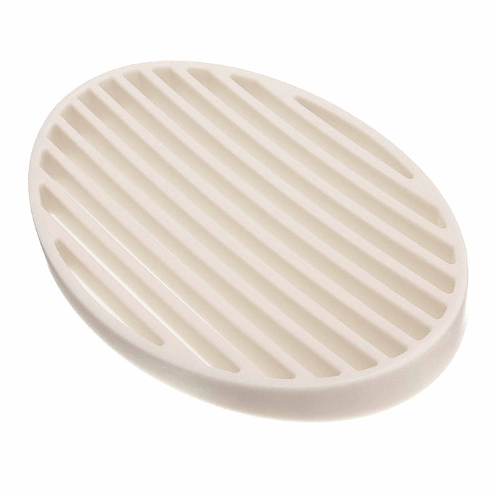 2 Pc Silicone Soap Tray Dish Draining Holder Bar Saver Bathroom Shower Rack Case