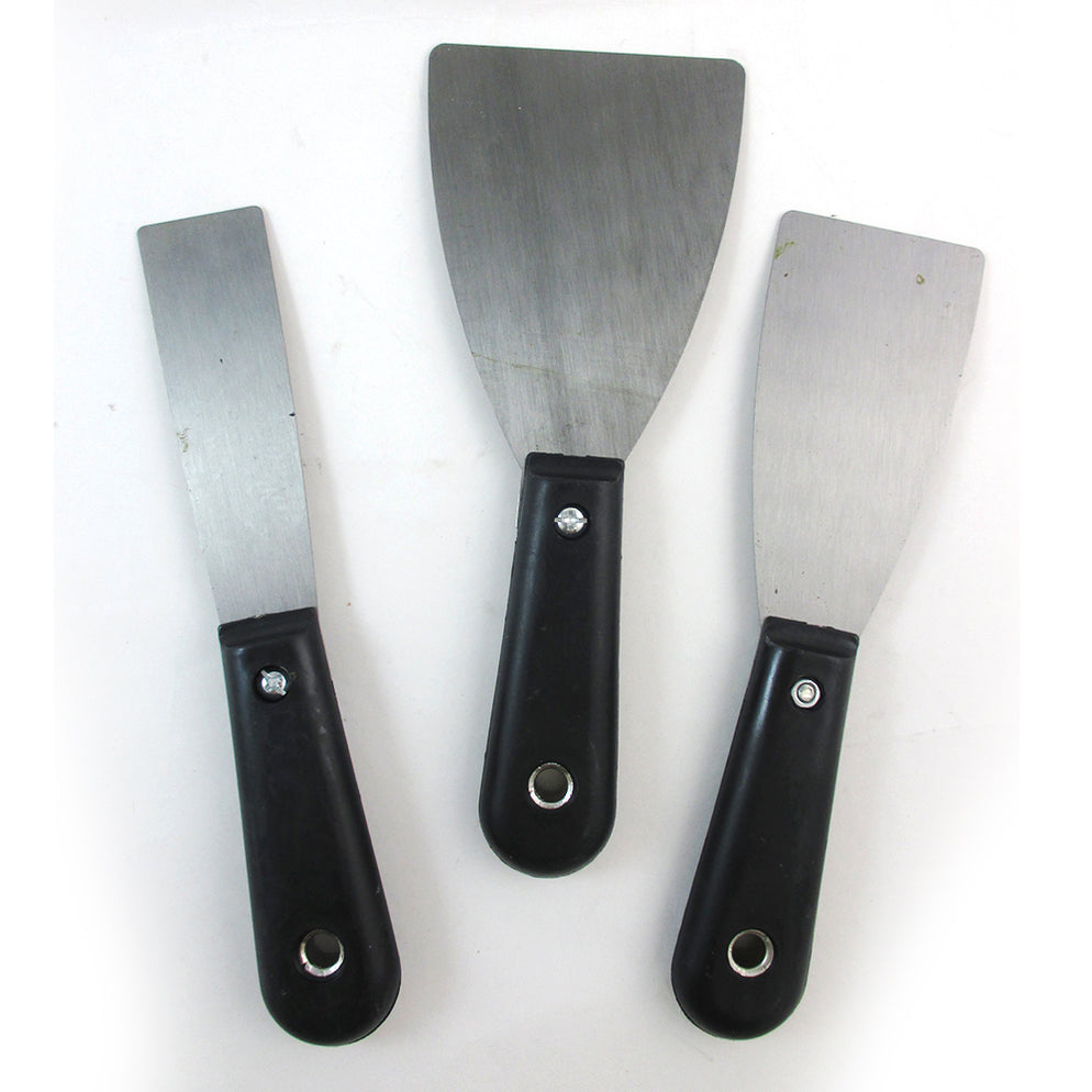 Scraper Set 1" 2" 3" Soft Grip Paint Wallpaper Removal Tool Popcorn Ce