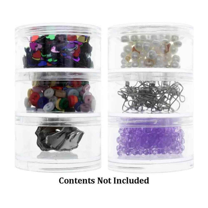 6 Empty Clear Jars 2" Cosmetic Screw-On Lid Travel Sample Cream Container Makeup