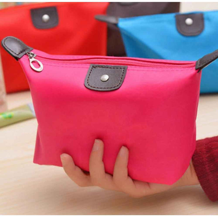 Small Makeup Bag Purse Travel Cosmetic Bag Makeup Portable Zipper Pouch Women