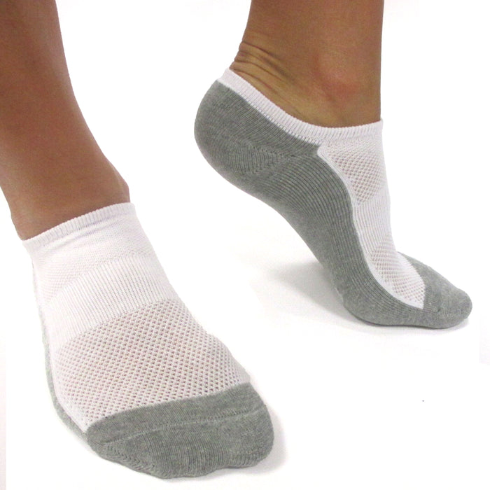6 Pair No Show Socks Cushioned Socks Ankle Low Cut Athletic Unisex 10-13