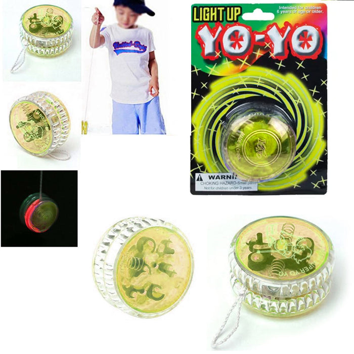 4 X YoYo Light Up Glow Party Favor Classic Magic Toy Children Games Kid Gift