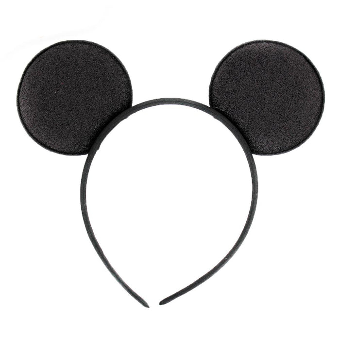 20 Pcs Black Minnie Mouse Ears Headbands Fashion Mickey Costume Party Head Band