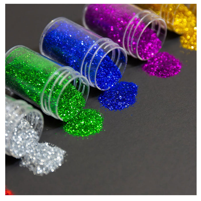 4 Assorted Color Glitter Jars Shaker Art Crafts Party Decor 0.28 oz Each