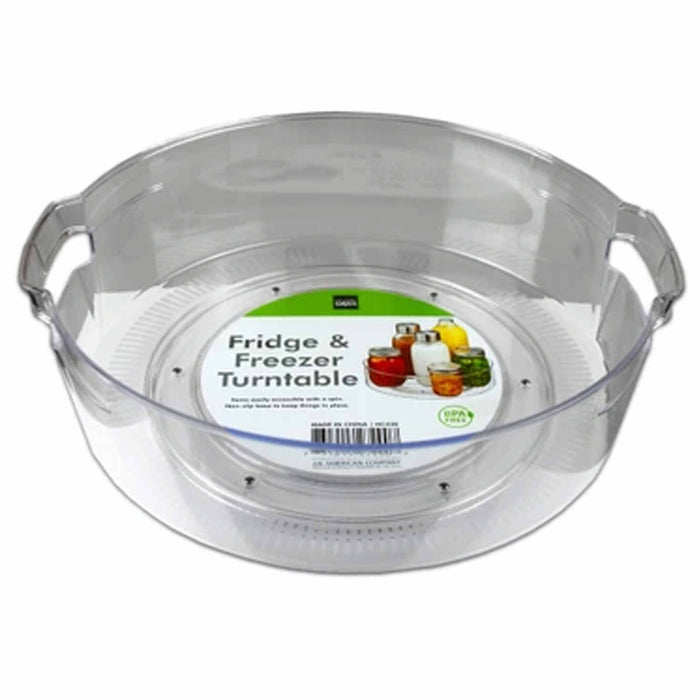 2pc Lazy Susan Turntable Food Storage Container Cabinet Refrigerator Freezer 11"