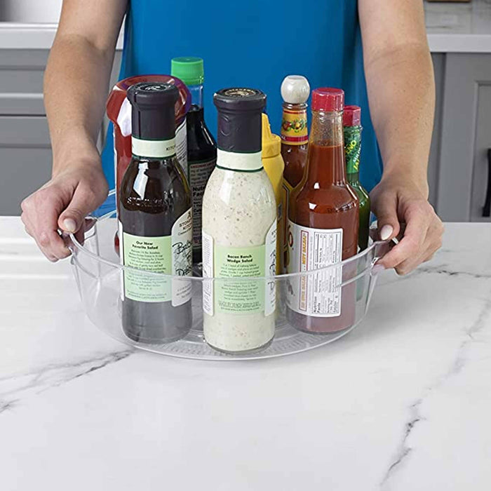 1 Kitchen Lazy Susan Spin Turntable Food Organizer Rack Fridge Spice Cabinet 11"
