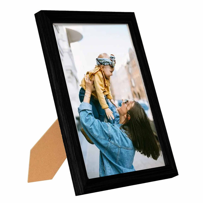 12 Pc Poster Picture Frames Photo Image Decor Collage Black Wood Display 8"X10"