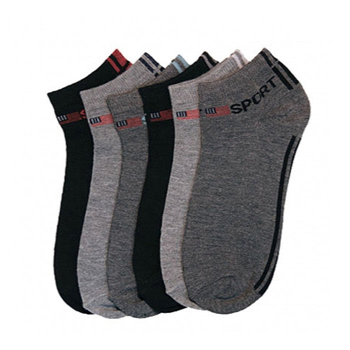 6 Pair Solid Sports Ankle Quarter Socks Unisex Crew Us Flag Spandex Plain 9-11