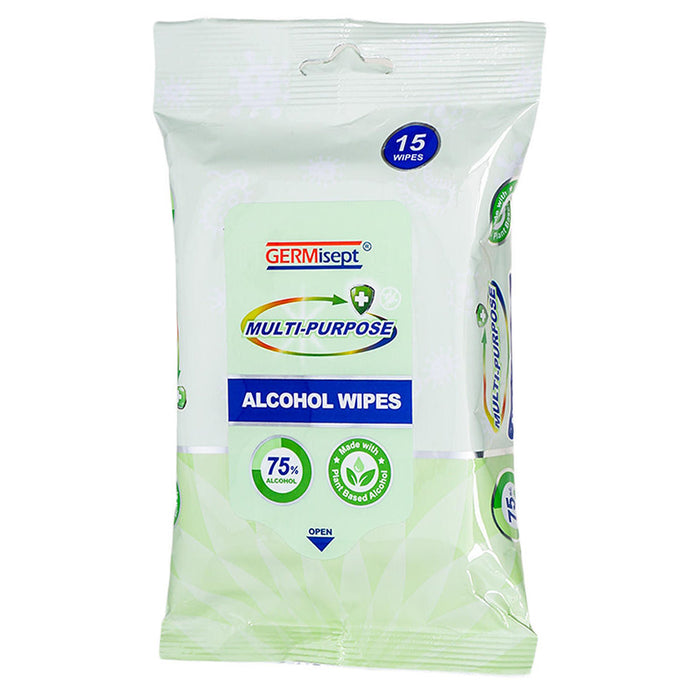45ct Multipurpose Alcohol Wipes Wet Naps Napkins Towelettes Plant Based Cleaning