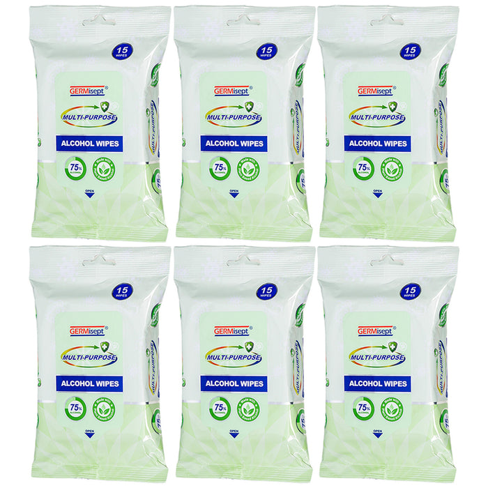 90ct Multipurpose Alcohol Wipes Wet Naps Napkins Towelettes Plant Based Cleaning