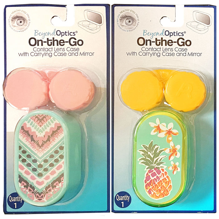 1 Pk Contact Lenses Lens Case Mirror Travel Kit Storage Box Carrying Container