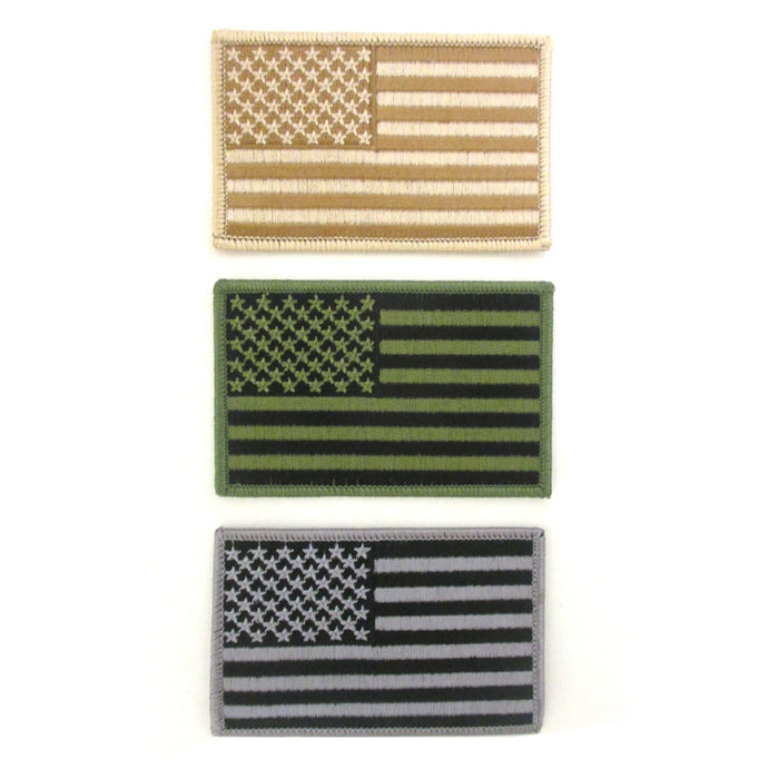 1 USA AMERICAN FLAG TACTICAL US ARMY MORALE MILITARY BADGE ACU LIGHT HOOK PATCH