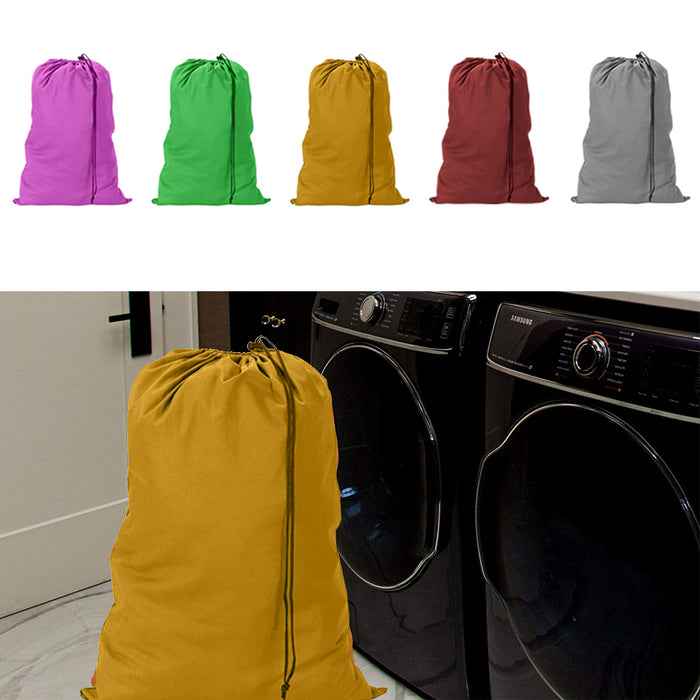 2 Pack Jumbo Sized Laundry Bag Commercial Heavy Nylon College Home Dorm 28"X36"