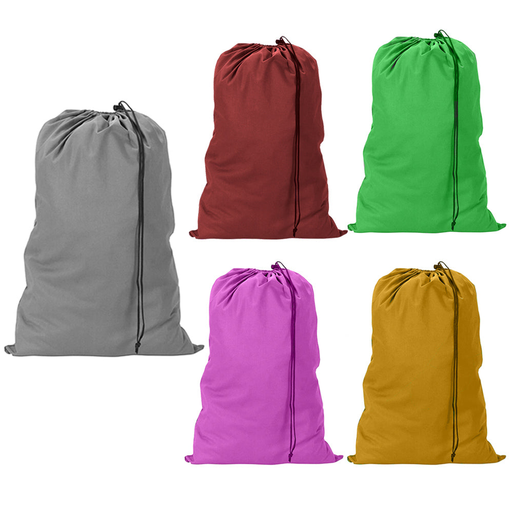 Magg Shop Heavy Duty Nylon Laundry Bag with Drawstring, Assorted, 12 Pack -  Walmart.com
