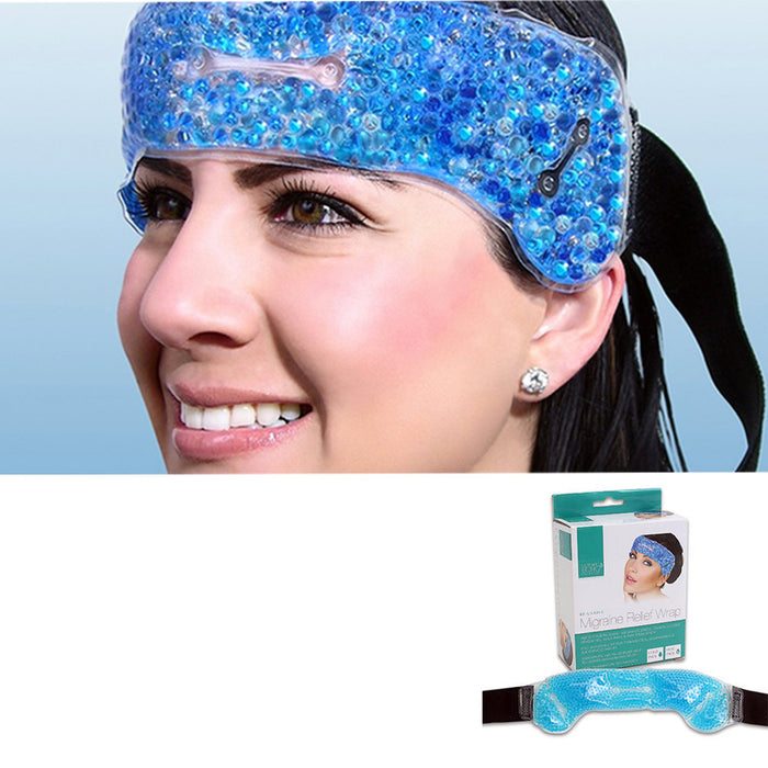 1 Migraine Relief Wrap Headache Pain Hot Cold Pack Therapy Head Stress Tension